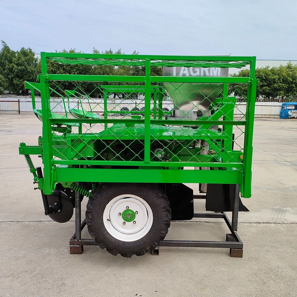 Two Rows Seeds Sowing Planting Cassava Planter Machine