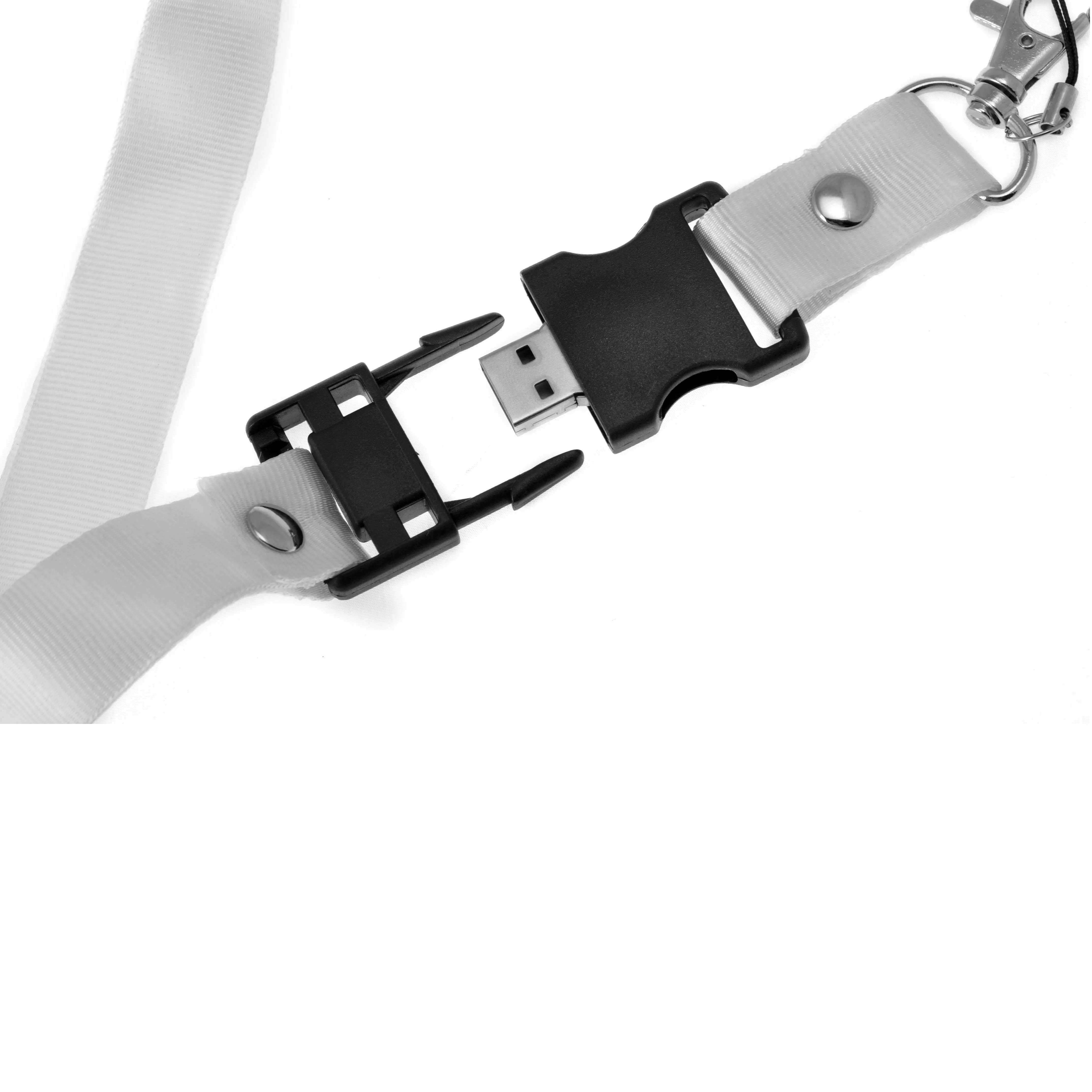 Lanyard-Shaped 1-256GB unidades Flash USB Portátil disco de memoria universal USB 2.0