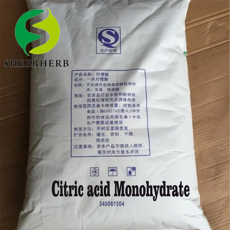 Food Additive Citric Acid Monohydrate/Anhydrous/Sodium Citrate E330 Bp/USP Citric Acid Monohydrate