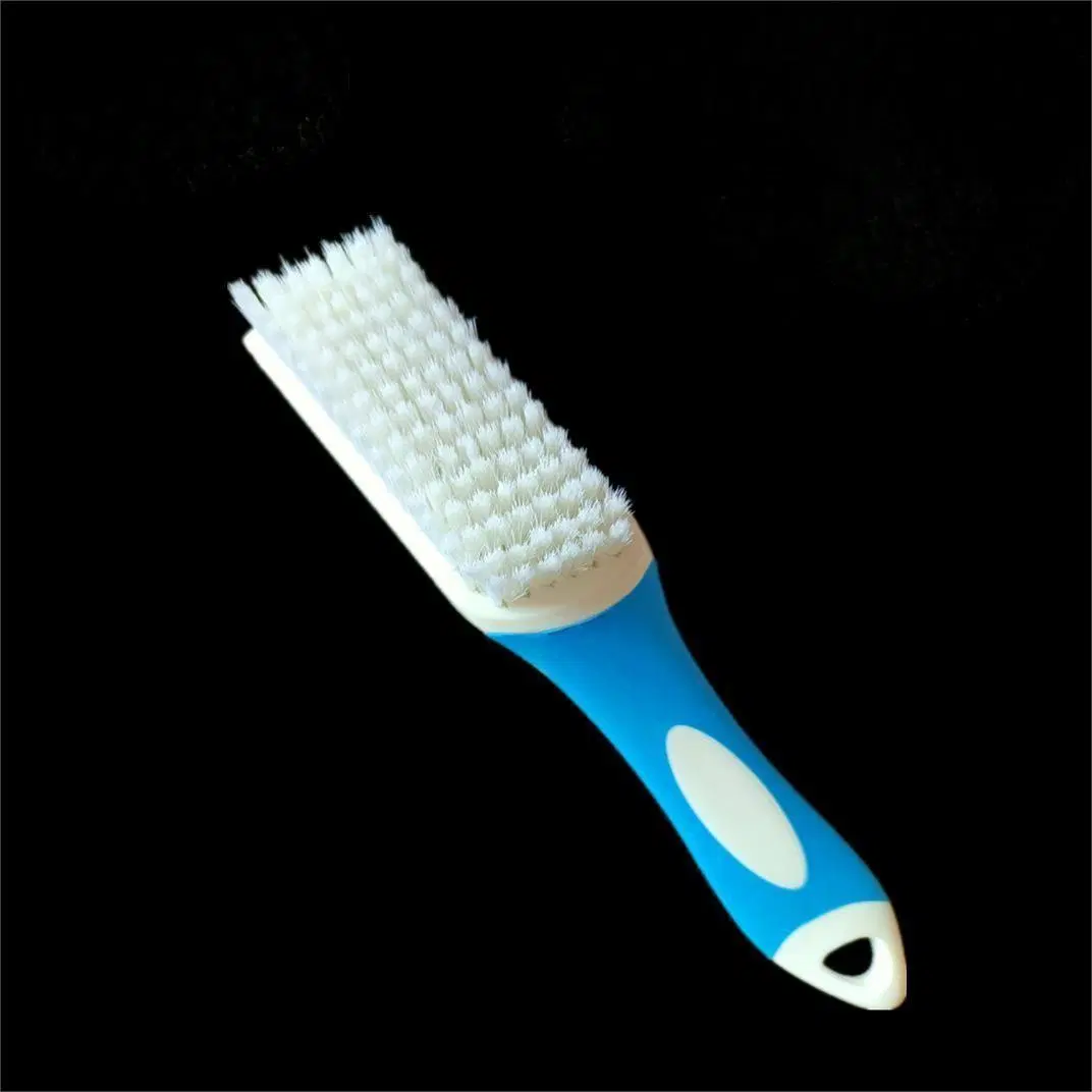 Silicone Handle Walnut Olive Household Cleaning Hard Hair Wholesale/Supplier 7-Rows Shoe Brush