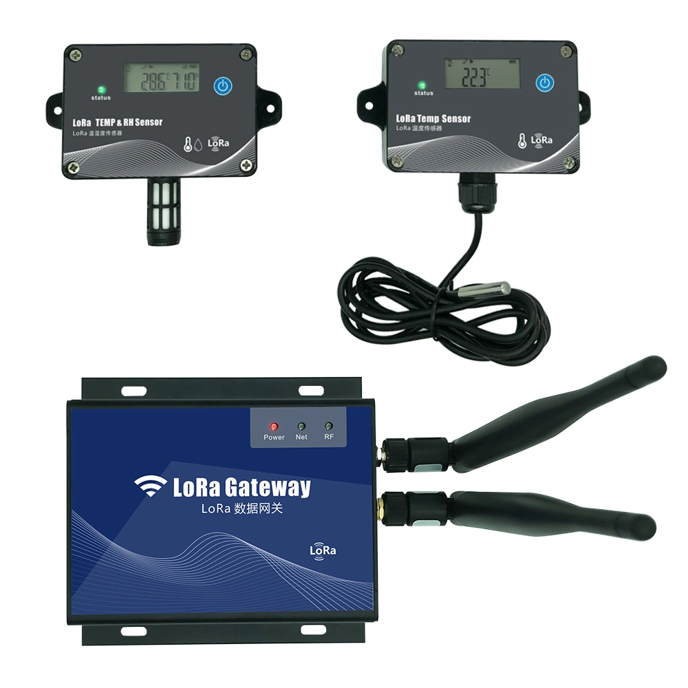 Transmisor de temperatura y humedad Lora Monitor en tiempo real Temp. Inalámbrica Y sensor Rh