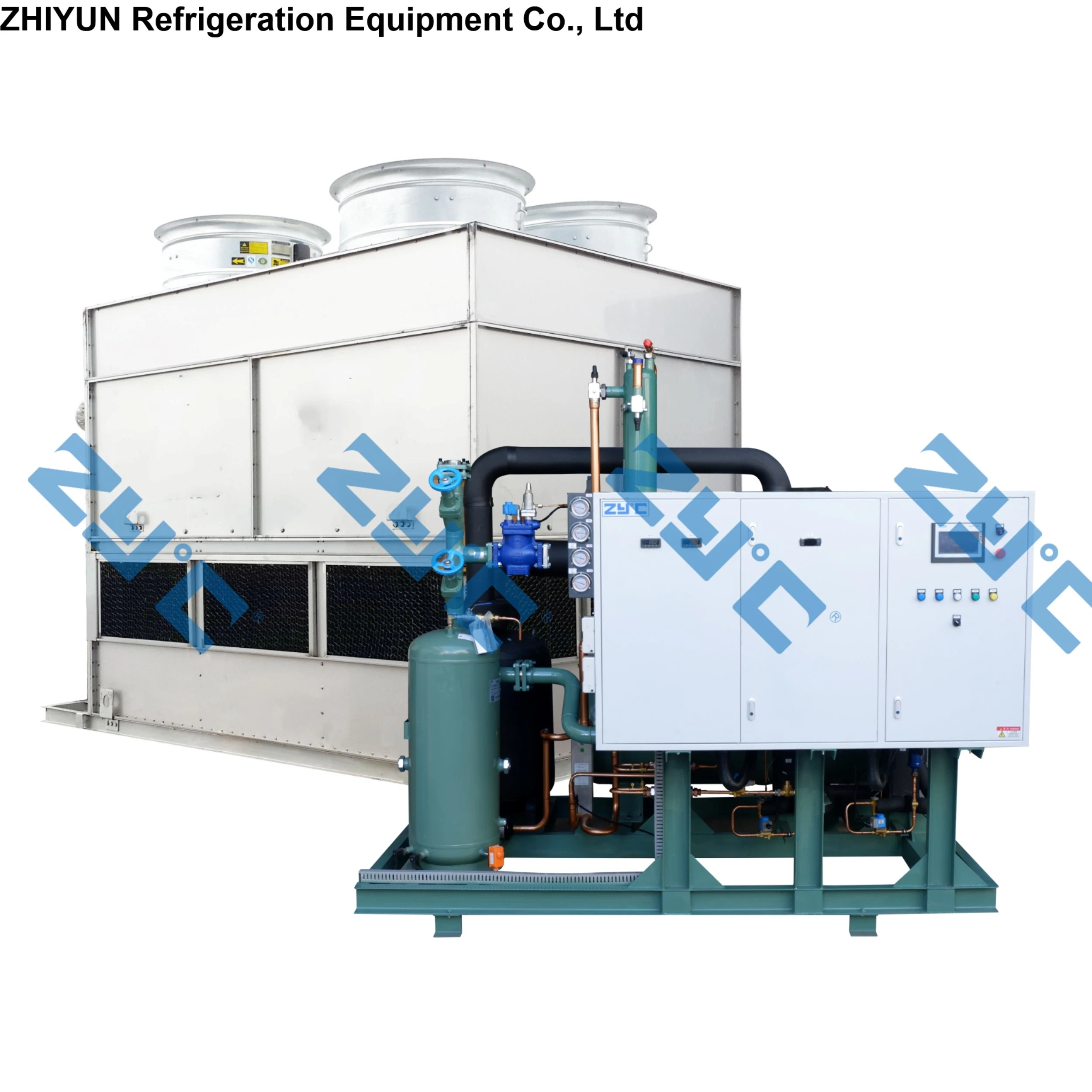 Unité de condensation à refroidissement par évaporation pour congélateur