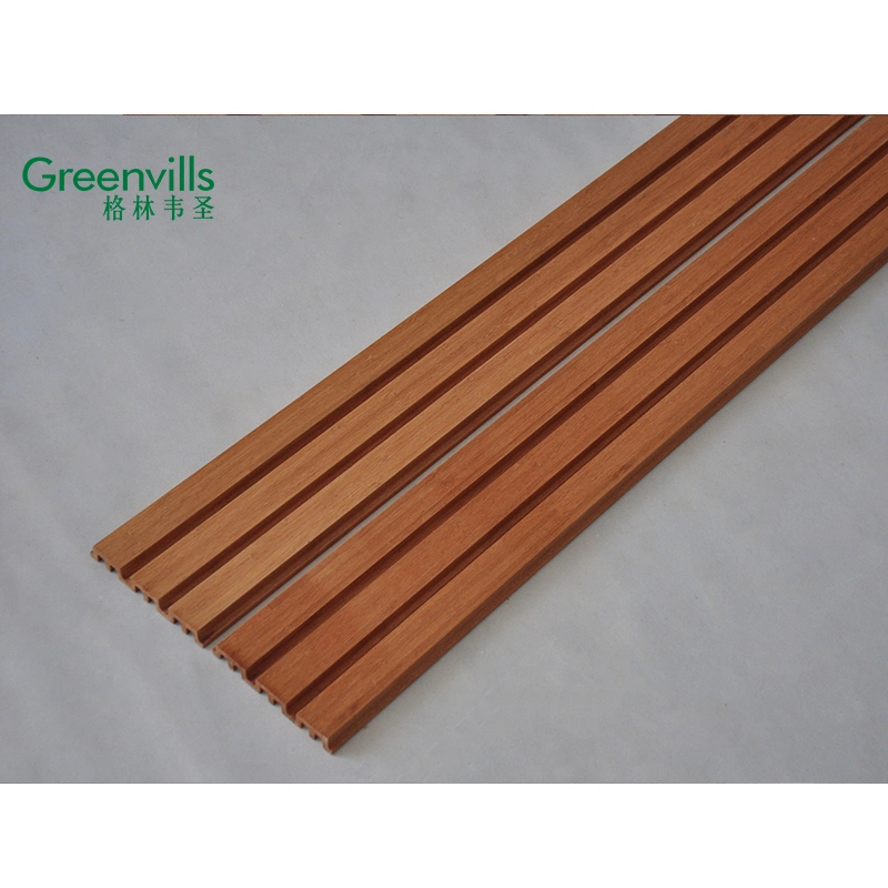 Indoor and Outdoor Grating Wall Panel New Design Solid Bamboo Wallboard Solid Vertical Wall Panel Bamboo Ceiling