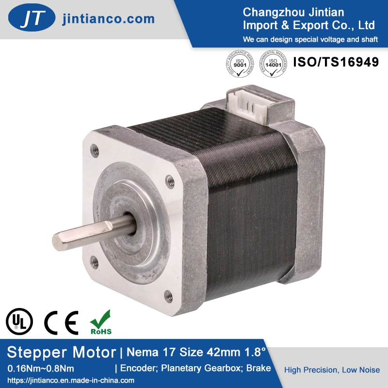 NEMA 17 Open Loop Permanent Magnet Step Stepper Motor Car Motor Kit with Plug-in Connector