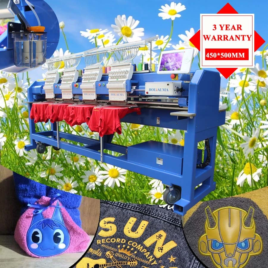 ¡Garantía de calidad de 3 años! ! ! Venta de fábrica Nuevo Happy Type 4 Head Computer Embroidery Machine mejor calidad Alta velocidad Dahao A18 sistema