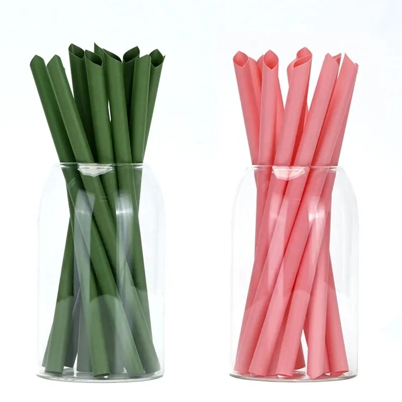 PLA Degradable Straw Metal Straws Gift Set Aluminum in Christmas Colorful for Promotion Stainless Steel Straw Bag Cleaning Brush