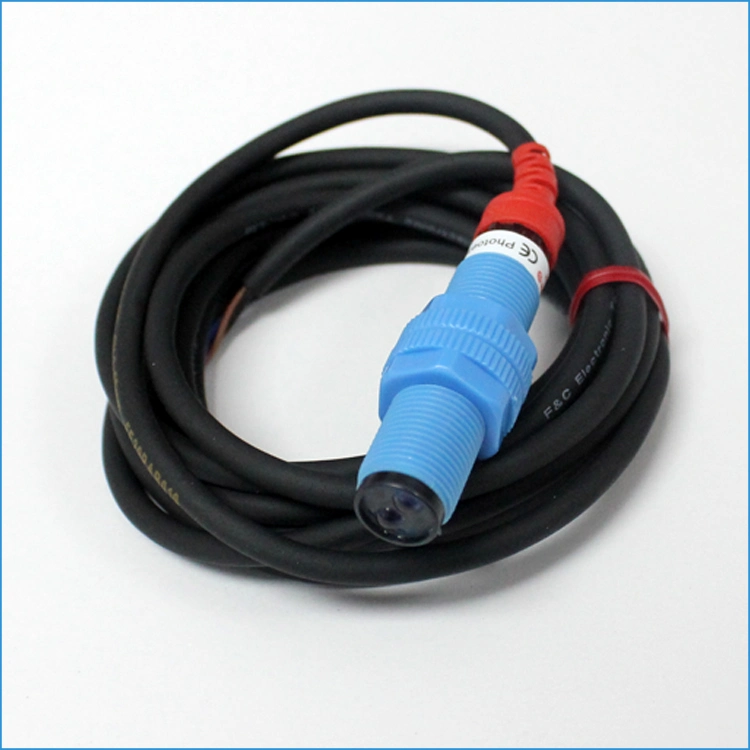 M12 PNP NPN Photoelectric Sensor for Bottle Packing Line Bottle Detecting