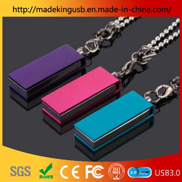 Colores creativos Mini rotación resistente al agua de la moda unidad Flash USB 8G