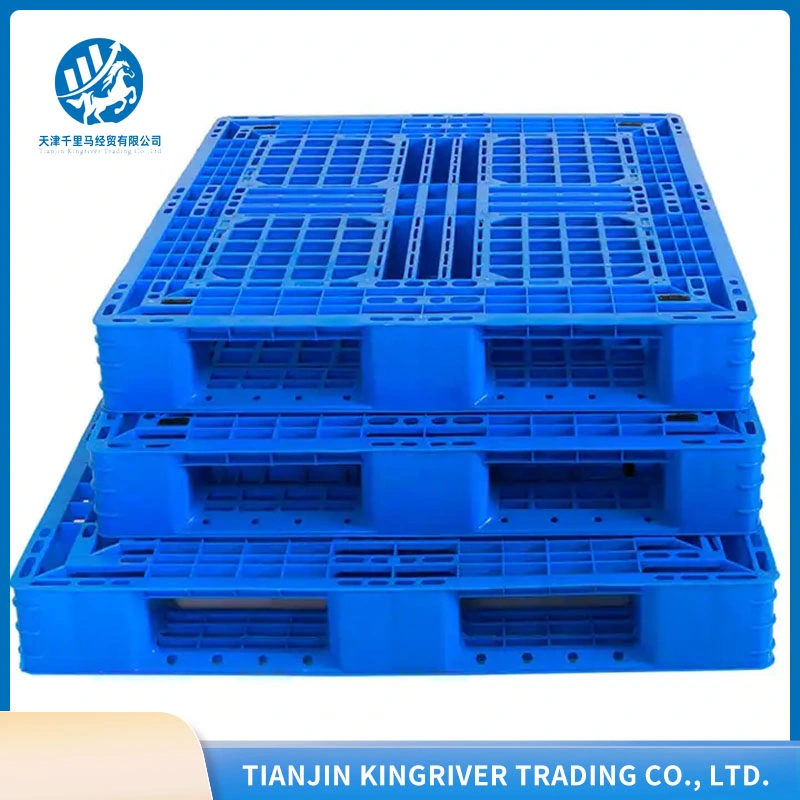 High quality/High cost performance HDPE Custom Heavy Duty Single Sided Plastic Pallets High Capacity Big Bag Plastic Pallet with 4 Tubes Prices