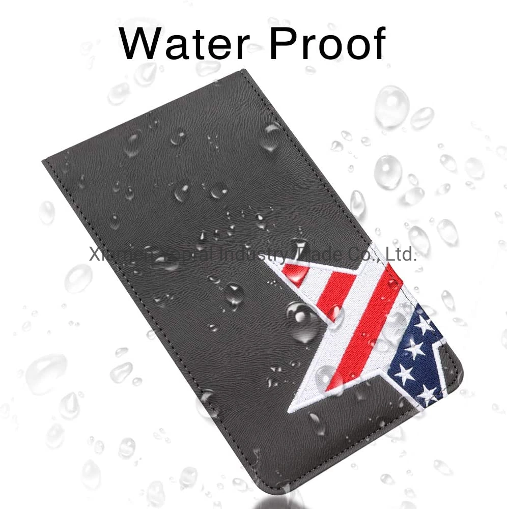 Flag Star Gray Quality PU Leather Yardage Book Cover Golf Digital Scorecard Holder