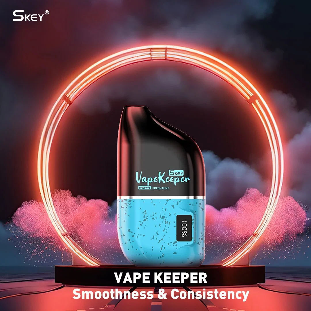 VAPE desechable VAPE Pod Hookah Skey Vapekeeper 8000 Pantalla de potencia de líquido E-Smart Puffs VAPE Ecig