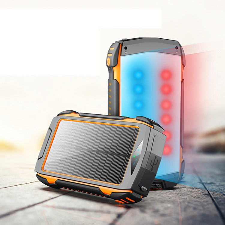 LED Display High Capacity Battery Waterproof QC3.0 Pd 20W Solar Power Bank Charger 20000mAh