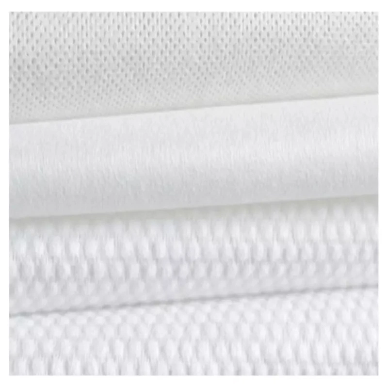 Fabricant chinois de tissu non tissé/spunlace en viscose polyester 40 45 50GSM Prix pour lingettes humides/animales.