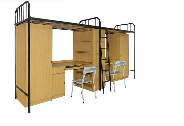 China Manufacturer Customized School Furniture Metal Dormitory Bed (HX-JY005)