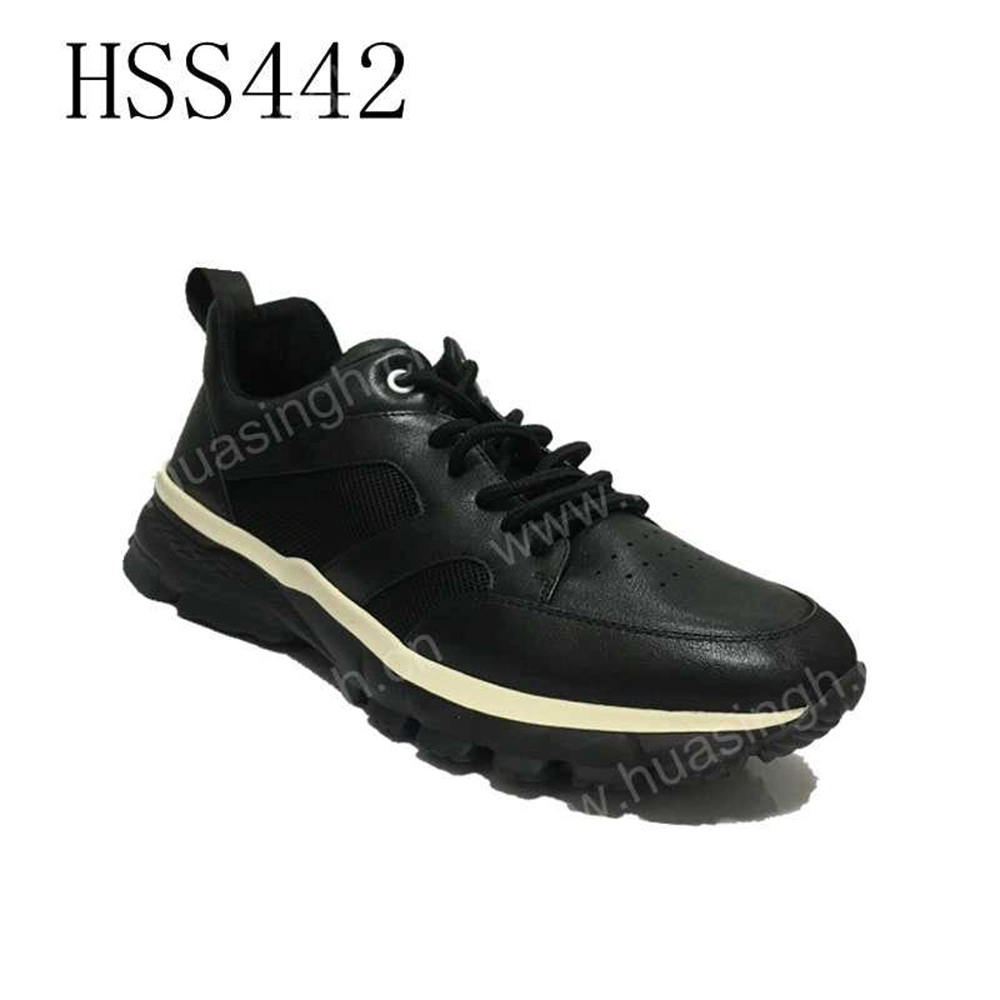 Lxg, precio de fábrica de calzado zapatillas de deporte negro ligero para los hombres de ocio Fitness Al Aire Libre Zapatilla de HSS442