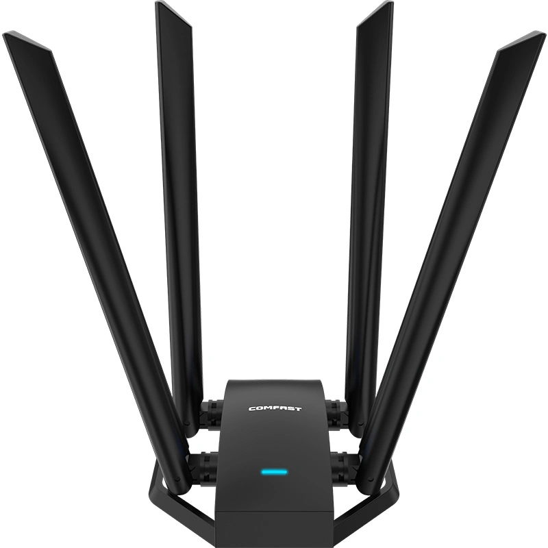 1300Mbps Dual-Band Driver-Free High Gain Wireless Adapter Network Card