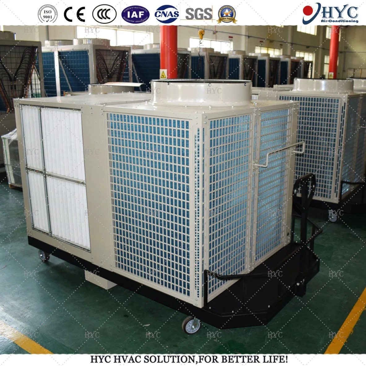 CE Portable Rooftop Packaged Air Conditioner with Inverter Plug Fan