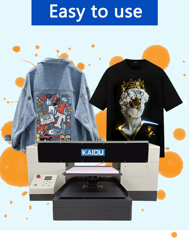 Kaiou A3 Digital Printing Tshirt Machine Single Station Dual XP600 DTG Printer