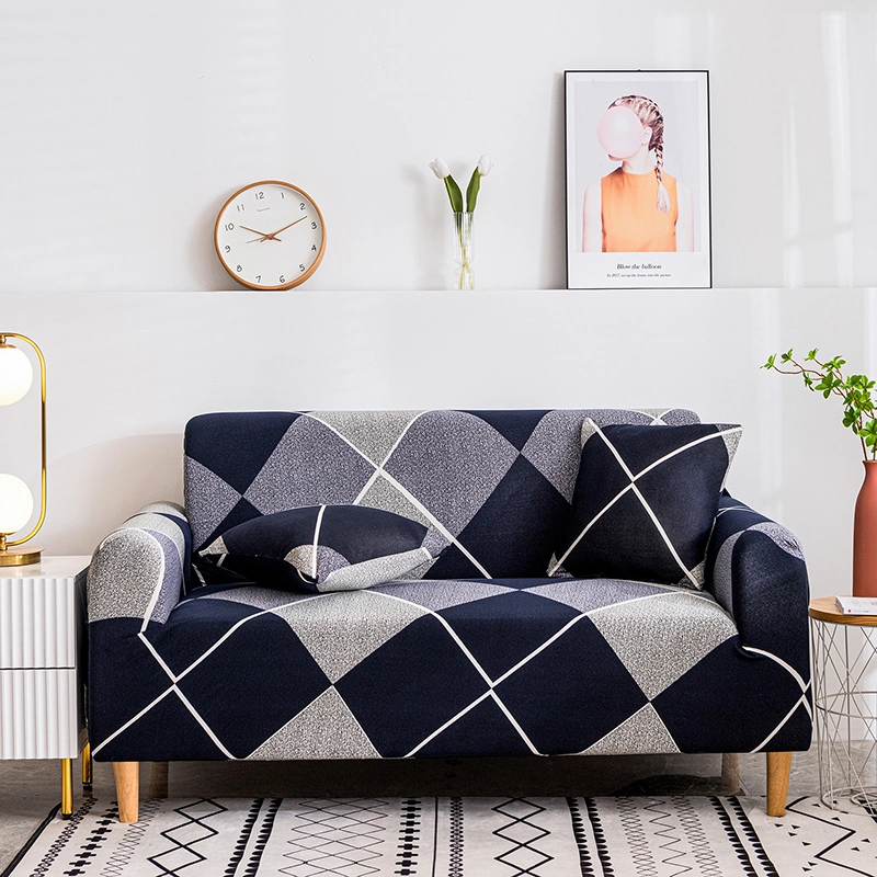 Bedruckung dehnbare wasserdichte Sofa-Abdeckung mit Kissenbezug, komfortable und elastische Sofa Sitzbezug Set