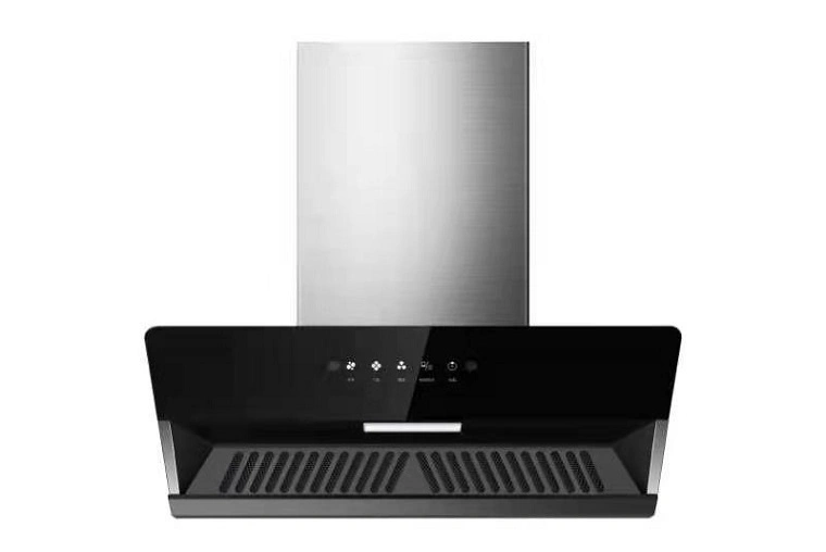 Kitchen Appliances Low Noise Smoke Extraction Range Hood with Exhaust Pipe