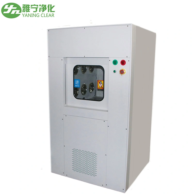 Yaning Hot Sale Pass Box with Air Shower Stainless Steel Dynamic Pass Box