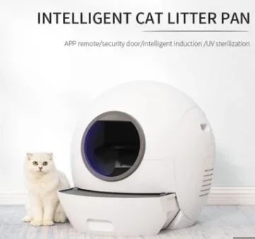 Caja de basura automática Anti-Clip segura para mascotas Caja de basura limpia para gatos