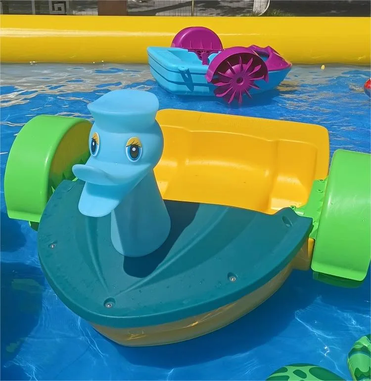 Professional Supplier Water Activities Aqua Toy with Light Kids Hand Paddle Boat for Frame Swimming Pool