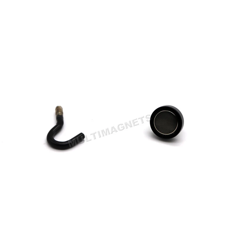 D20mm Strong Neodymium Magnet Hook with Epoxy Coating