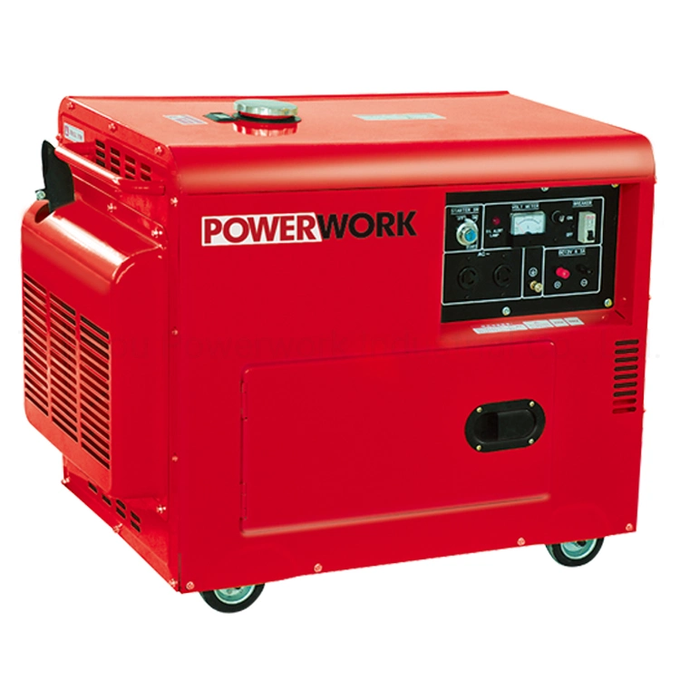 Дизельный генератор Swiss Kraft мощностью 5 квт, дизельный генераторная установка открытого типа Запуск с помощью ключа большой мощности