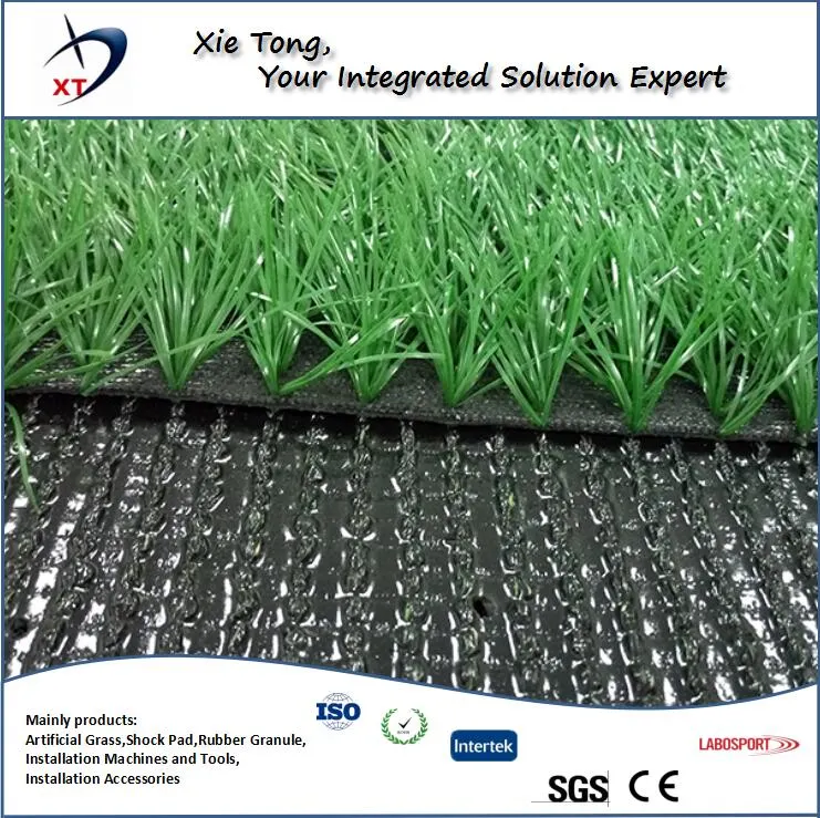 Eco-Friendly PU Latex Backing Synthetic Turf Grass for Football/Soccer Field