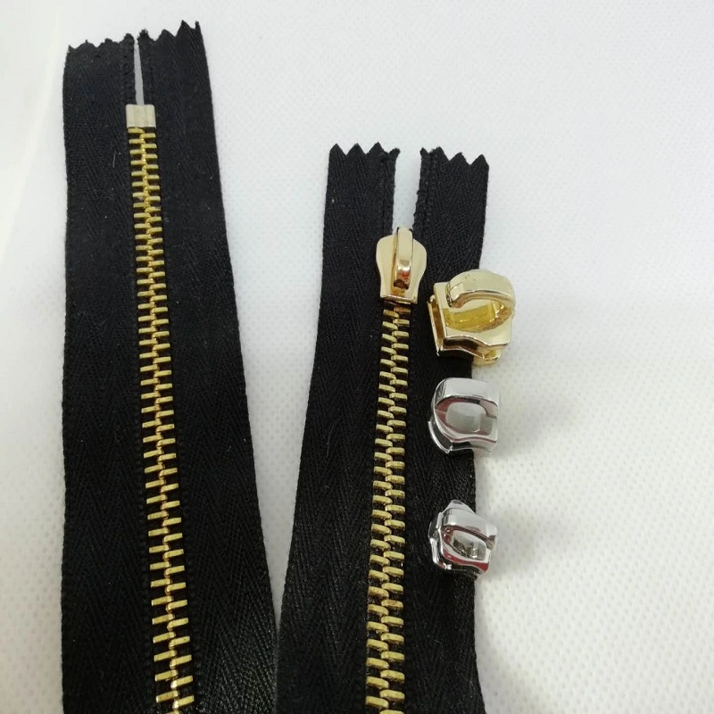 Stainless Steel Zipper & Slider Custom Garment Accessories