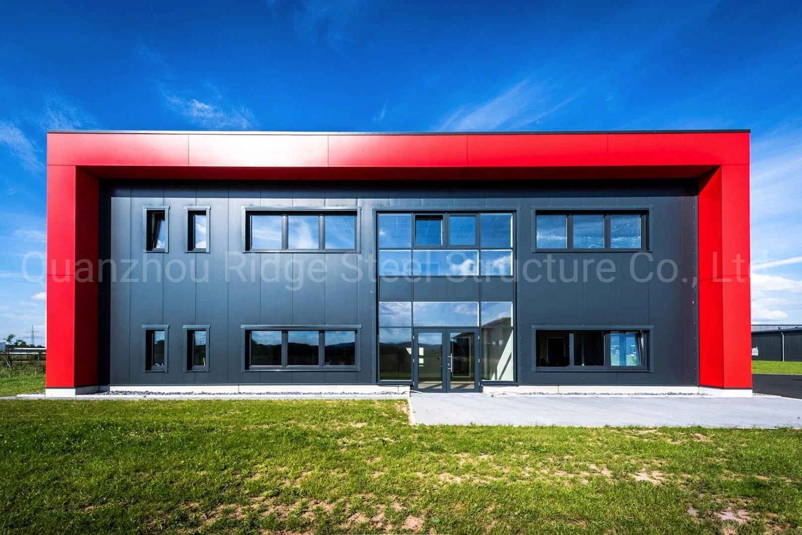 China Low Price Prefabricated H Beam Light Steel Structure House Office School Hotel Constructors