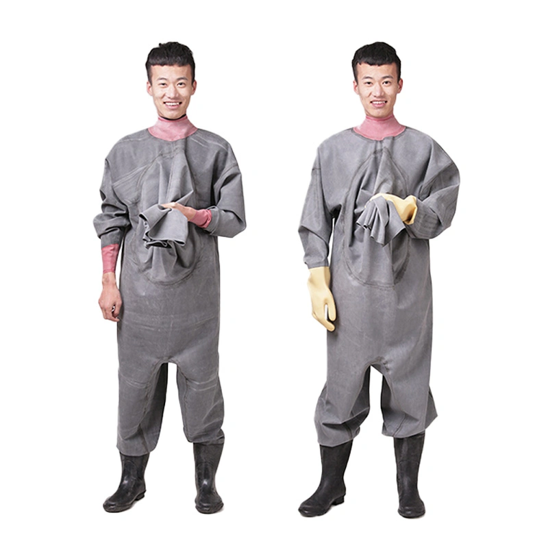 Factory Supply Yellow Rubber Full Body Rain Fishing Chest Waders