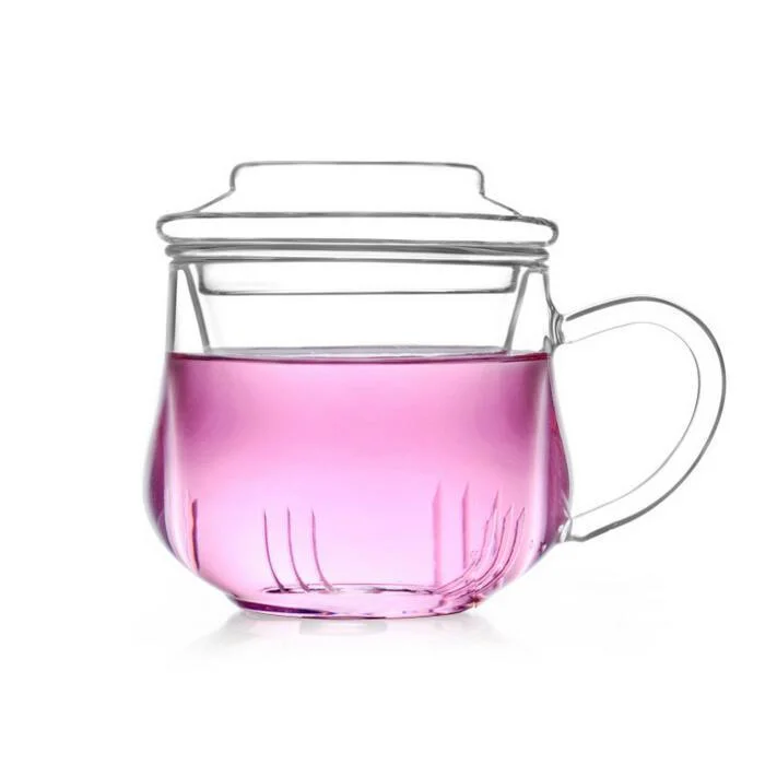 100% Hand Blown Chinese Glass Tea Pot