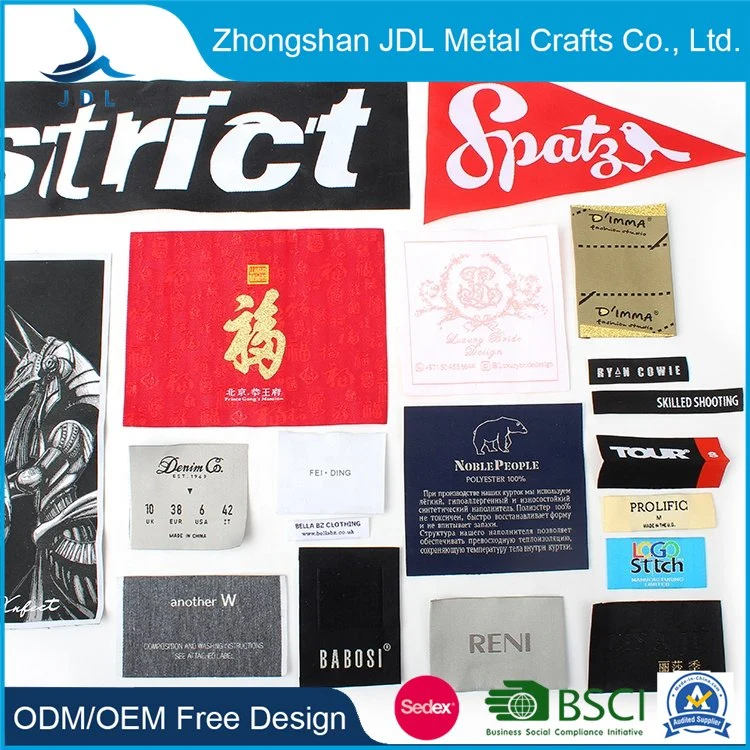 Customized Cool Clothing Embroidery Patch Woven Label for Garment Accessories