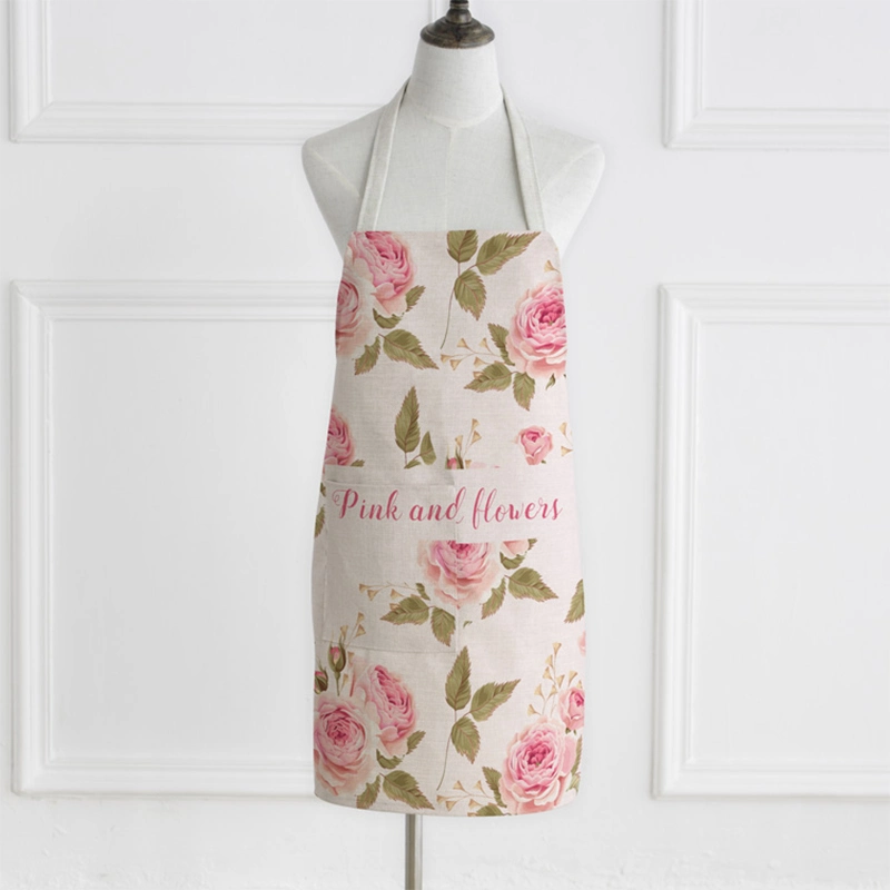 Quality Custom Digital Printing Elegant Apron for Studio Cooking