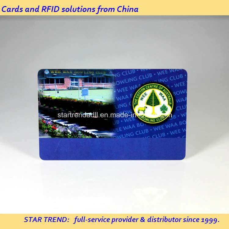 PVC/PET/Smart carte RFID de papier utilisé comme carte d'affaires, VIP, carte de membre de la carte, carte prépayée, carte-cadeau, carte d'accès, carte de jeu, carte de fidélité, carte ATM