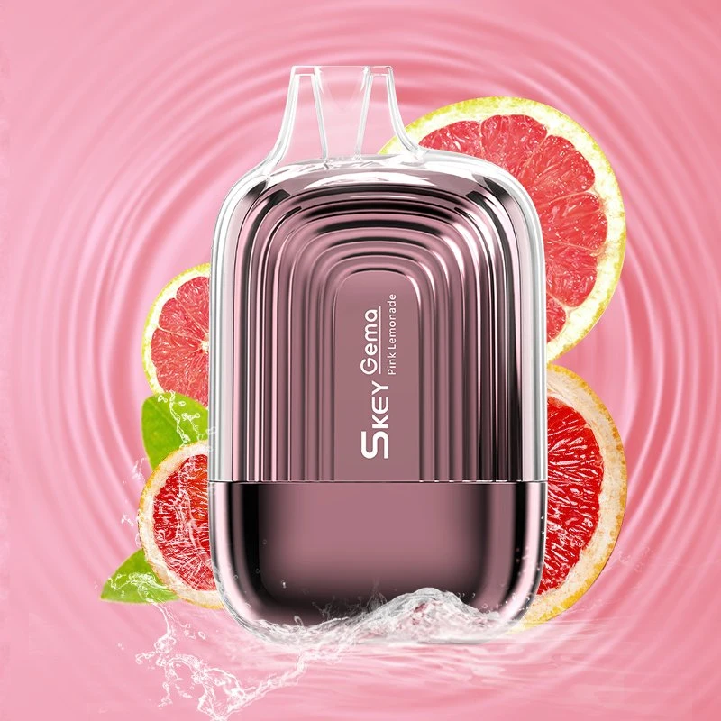 10 saveurs régulières Original Randm Tornado 7000 puffs Vape jetable Design de réservoir RVB clignotant à 2 % et 5 % par rapport à la clé Mini-cigarette électronique jetable Crystal Gema 7000