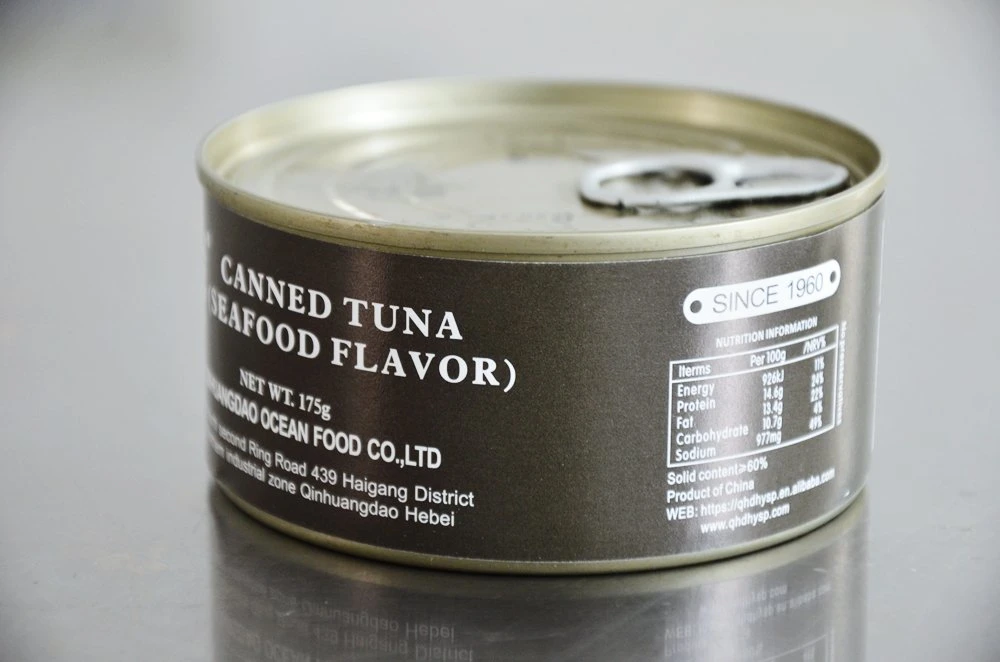 175g Canned Tuna Seafood Flavor Fish Outdoor Army Emergency Can Food