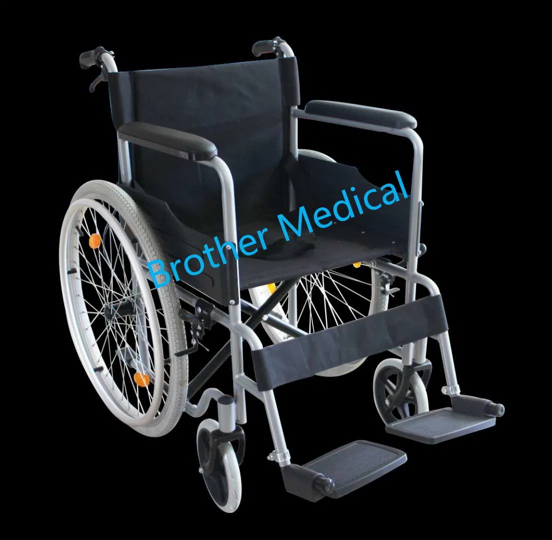 Across Both Sides ISO Approved Brother Medical Standard Packing Wheelchair Chrome