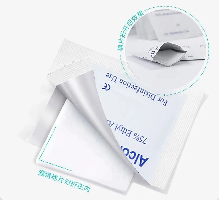 OEM Sterile Non-Woven Alcohol Cleaning Pads for Hospitals Use