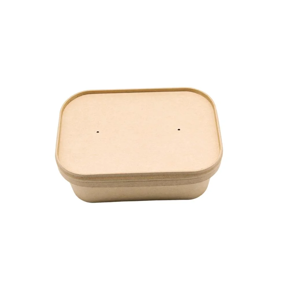 800ml Kraft Disposable Custom Color Bowl Take Away Paper Food Container