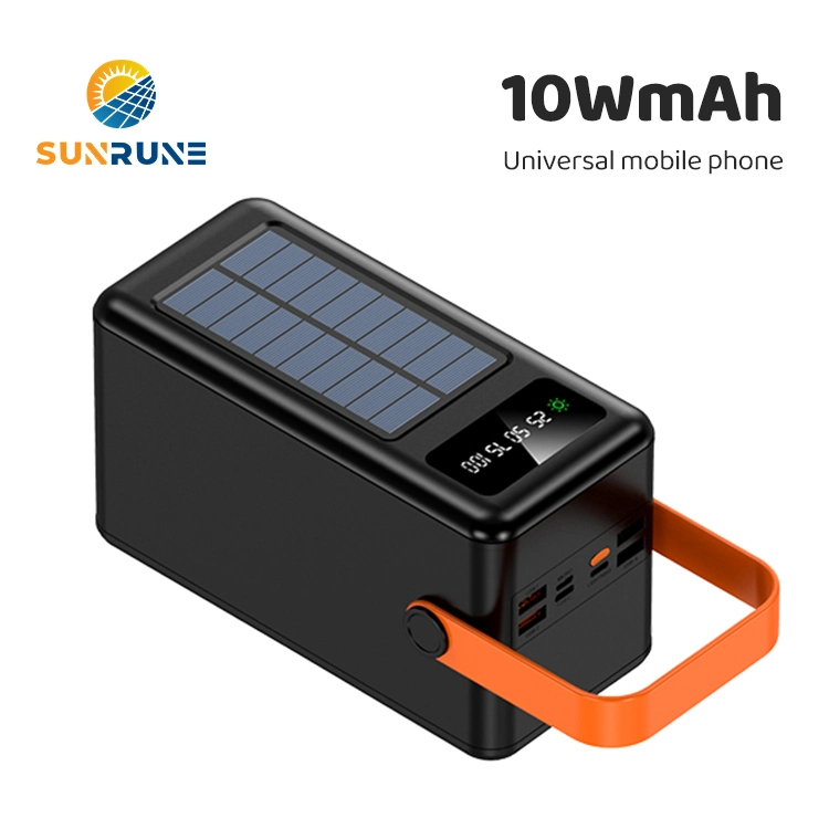 Waterproof Outdoor Traveling Super Large Capacity Portable Solar Power Bank 100000mAh Solar Panel Charger