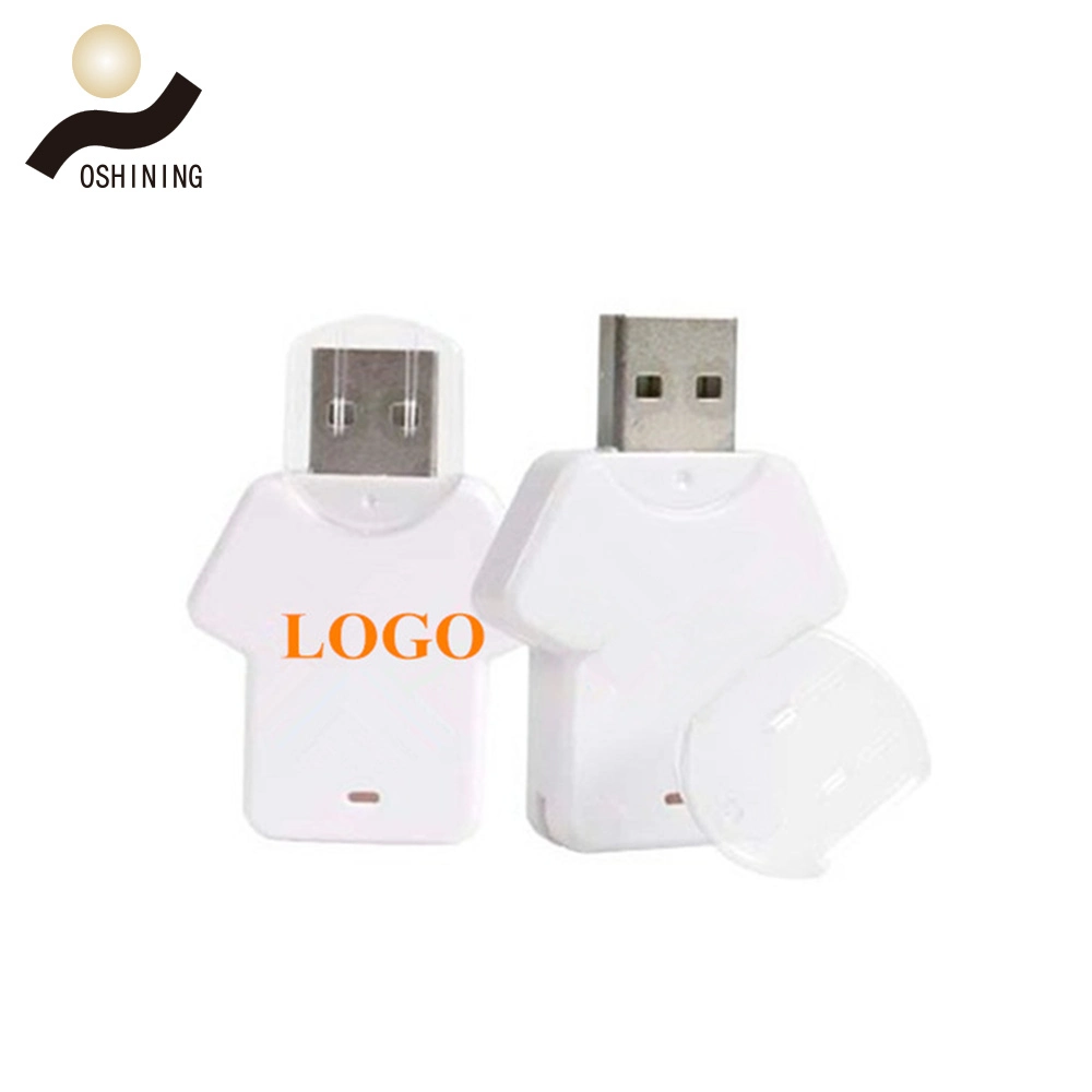 Promotional Plastic T-Shirt USB Flash Pen Memory Drive Stick