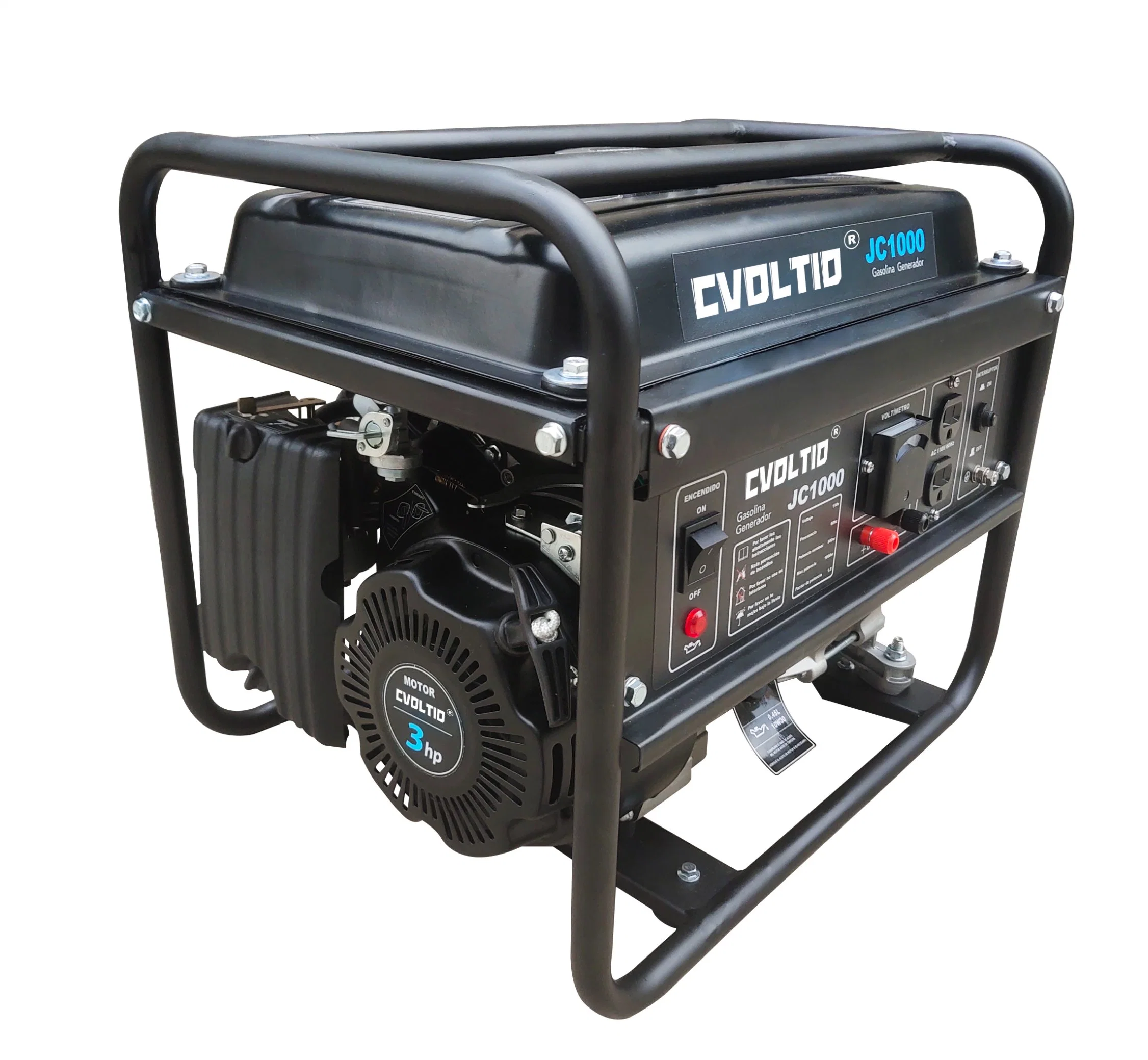 Jc1000 Portable Petrol Generator 110V Single Phase 156f 3HP Gas Engine Small Gasoline Generator Latin American Market