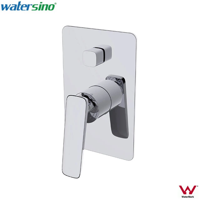 Watermark Brass Matte Black Square Wall Concealed Mixer Diverter