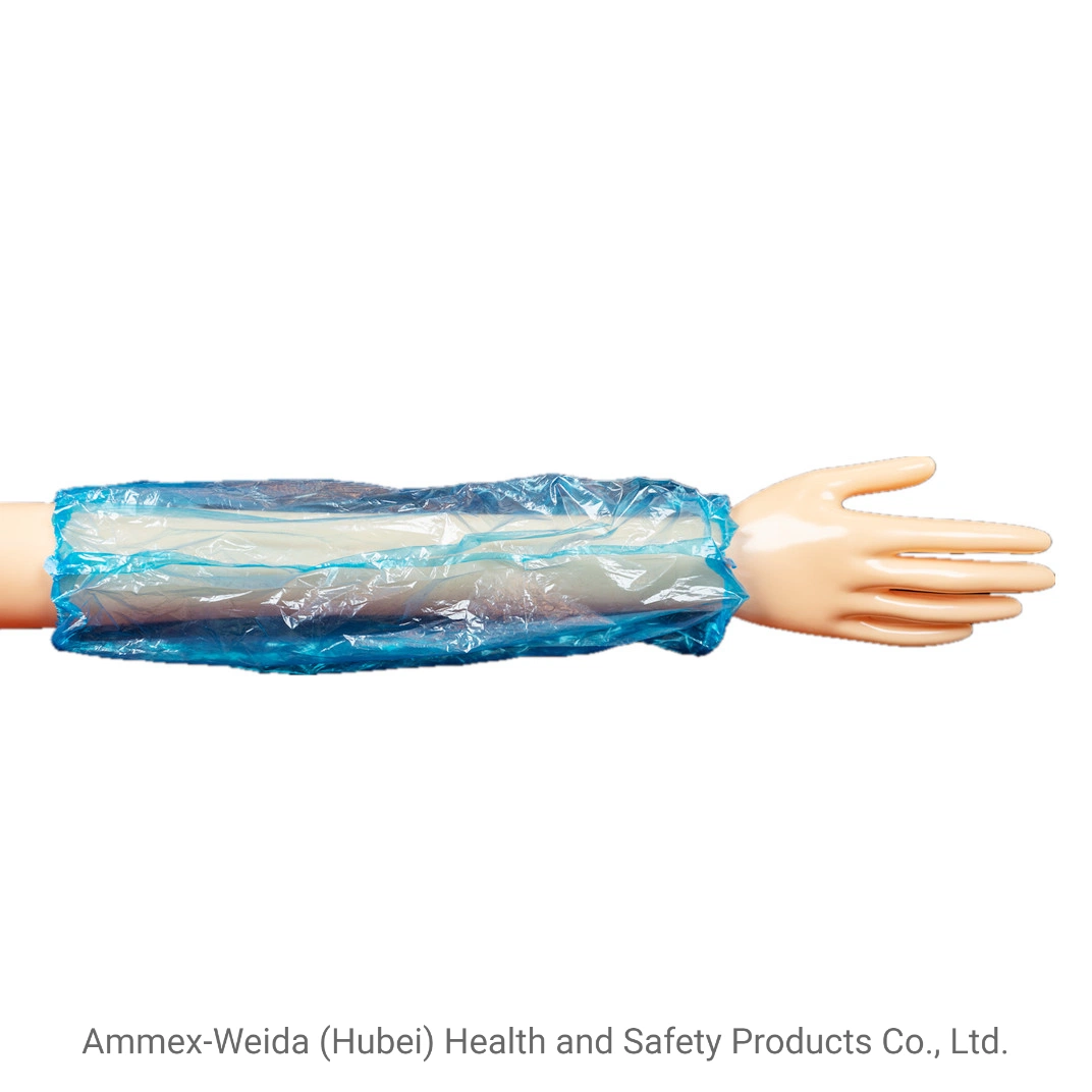 Kitchen Use Waterproof Disposable PE Oversleeves Blue/White/Transparent Plastic Free Size Armsleeves