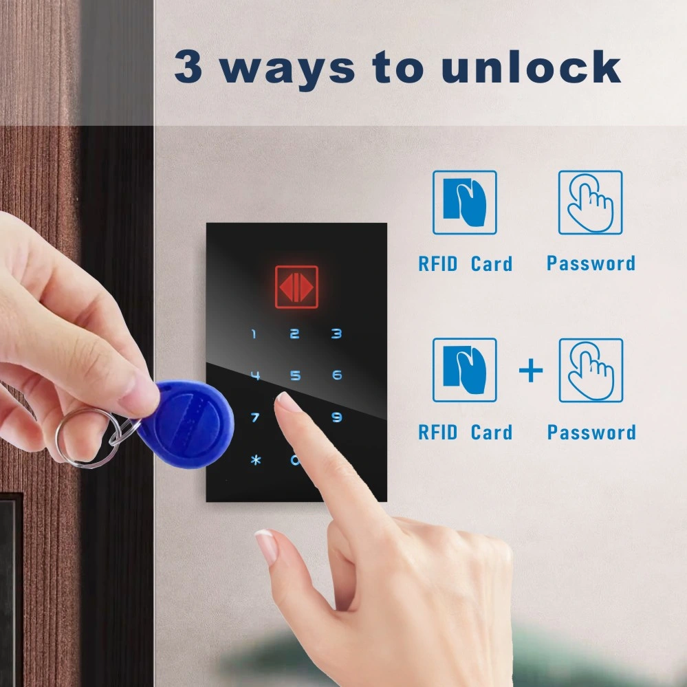 Eigenständiges Tastenfeld Zutrittskontrolle Tastenfeld Touch-Tastatur Wasserdichtes Kartenlesegerät 125kHz IP66 RFID