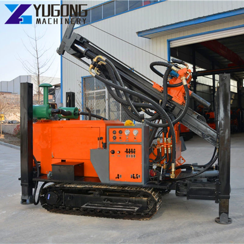 Crawler Type Water Well Drilling Rig Driven by Air Compressor