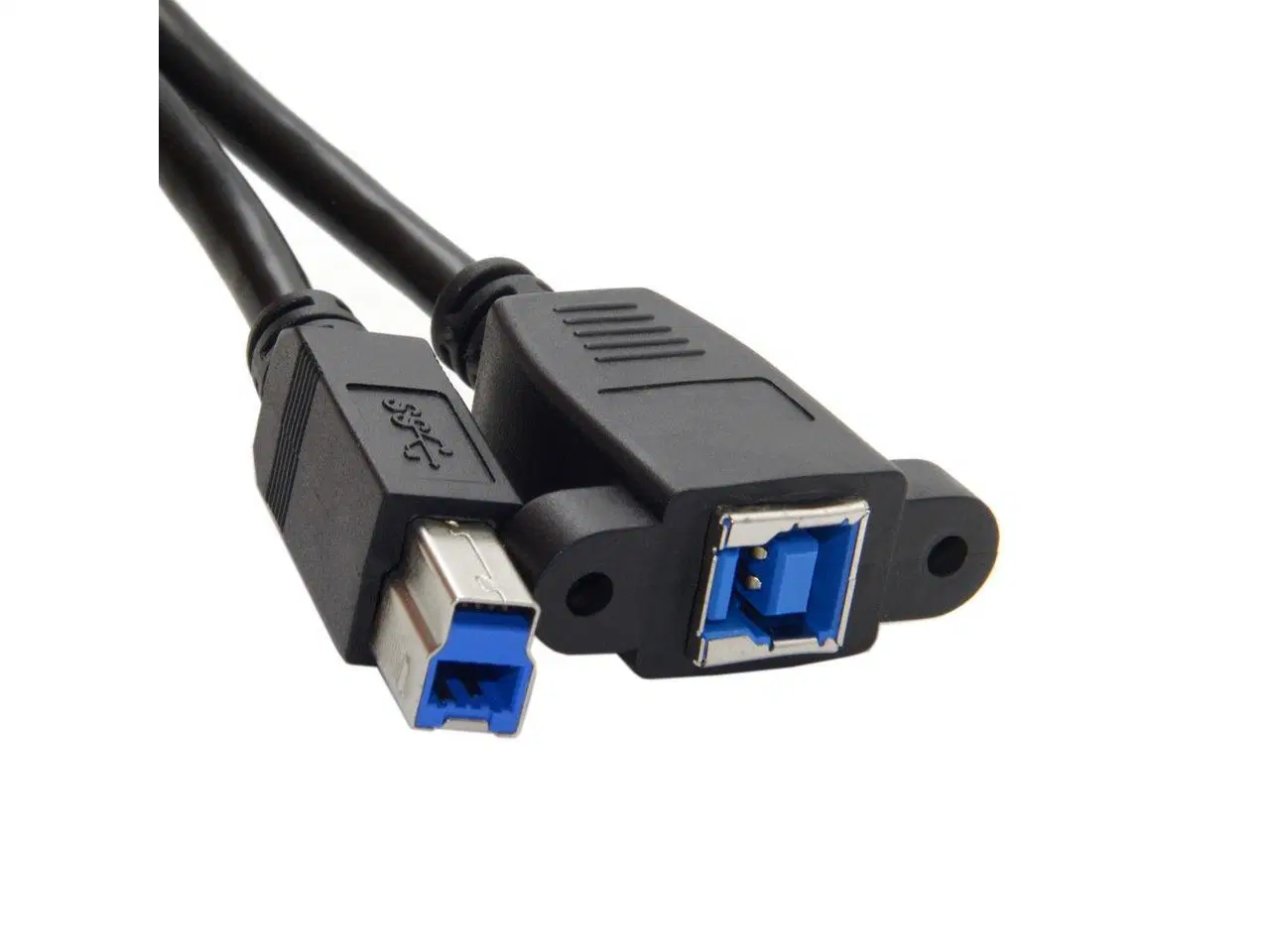 Panel Mount Screw USB3.0 Bm to Bf Cable